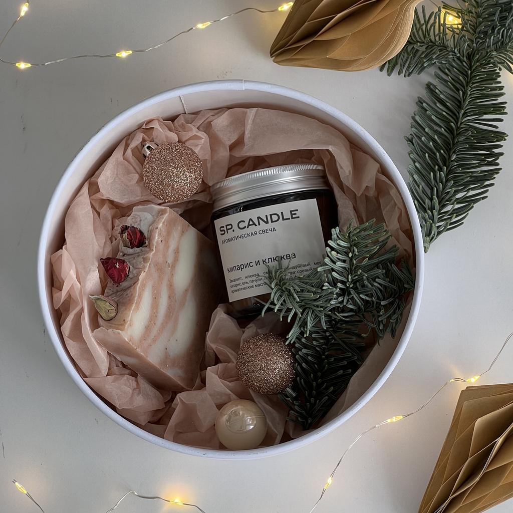 Подарочный набор Свеча + мыло ручной работы