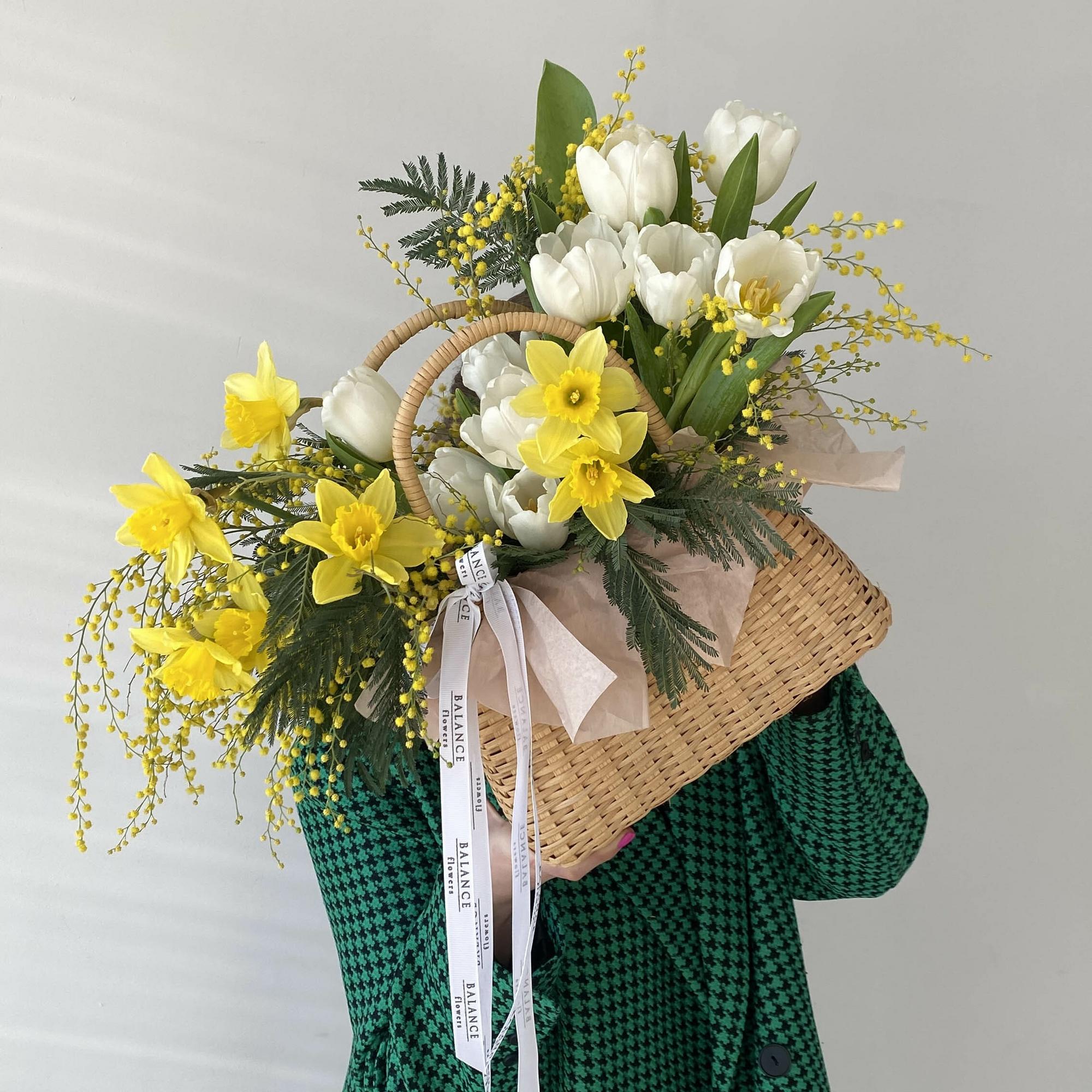 Корзина "Весенняя капель" - размер S