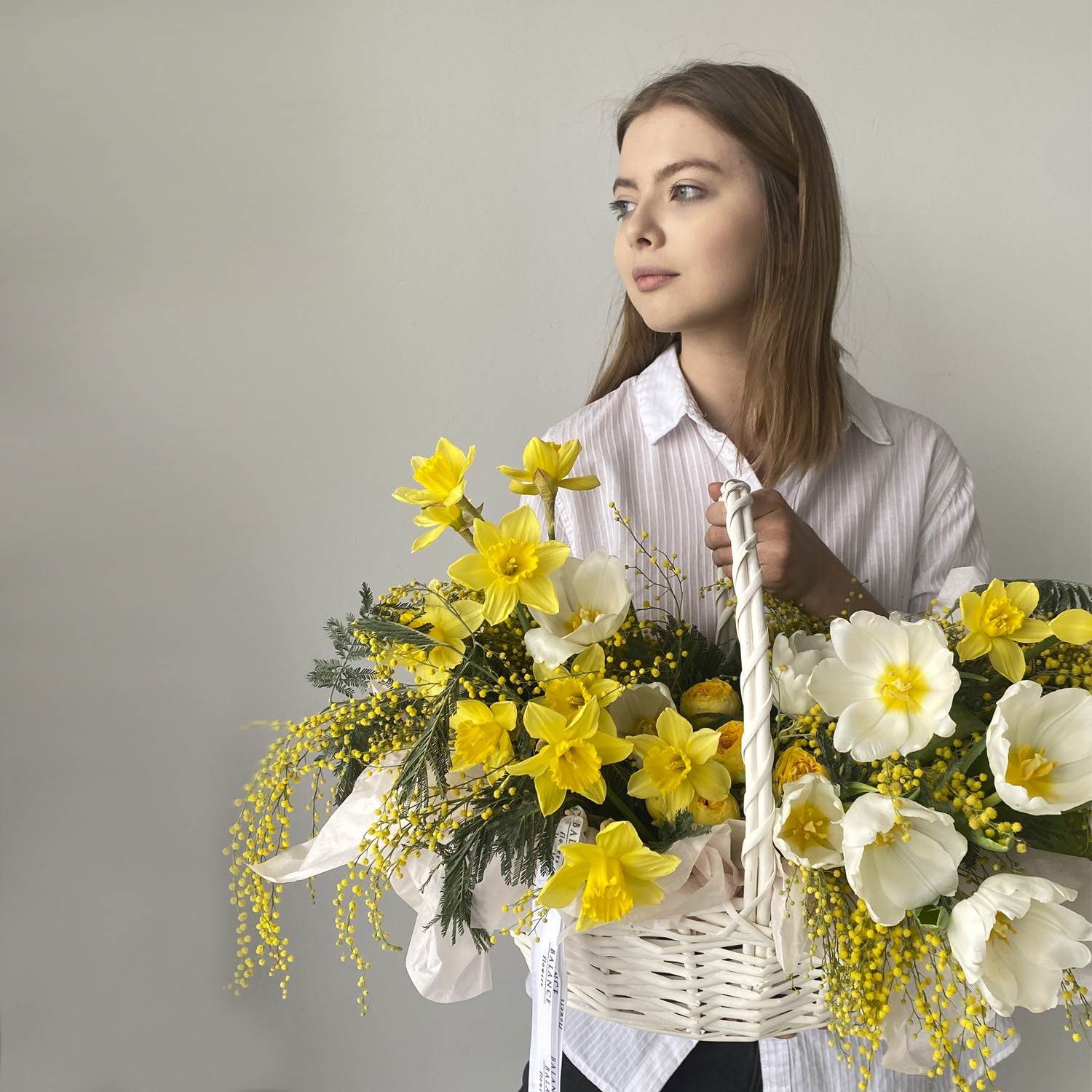 Корзина "Весенняя капель" - размер M