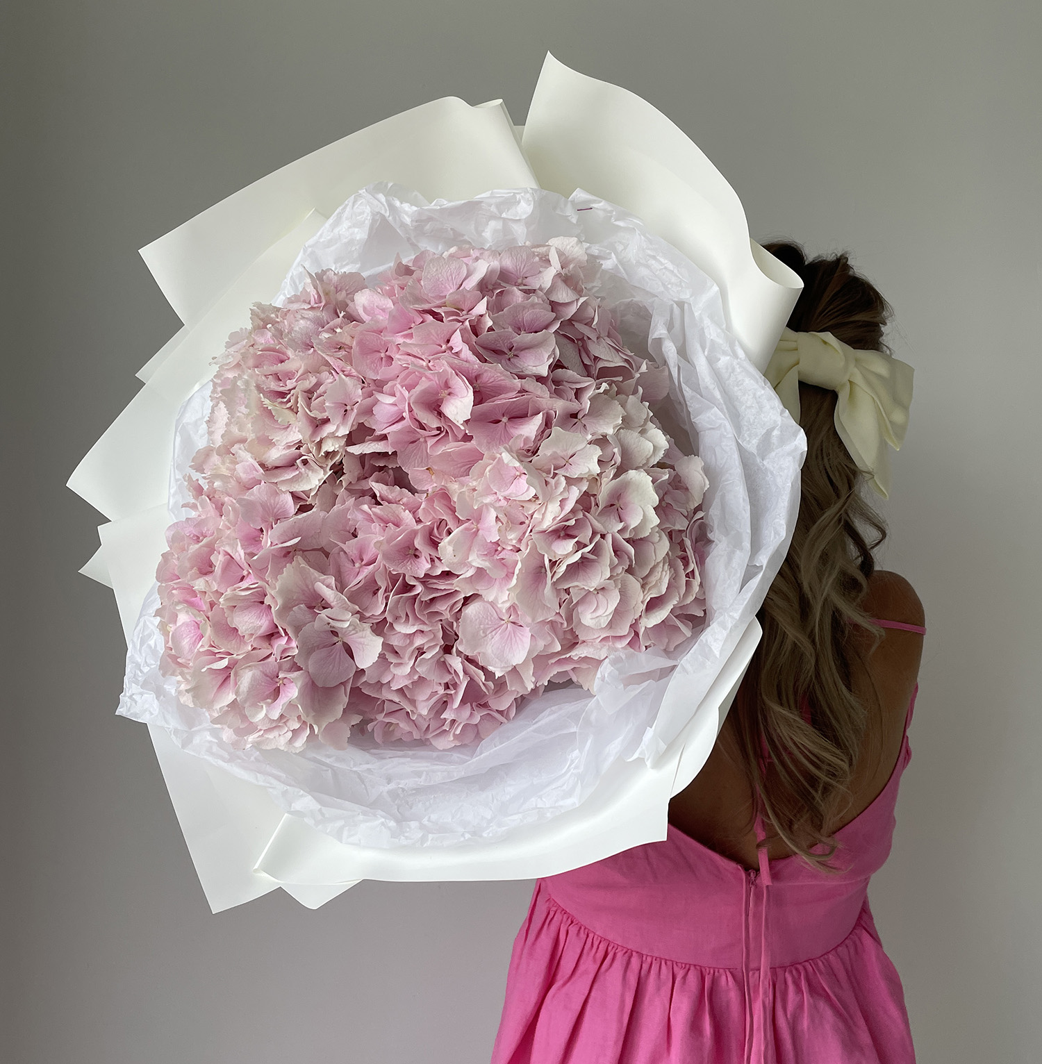 Букет гортензий "Розовое облако"