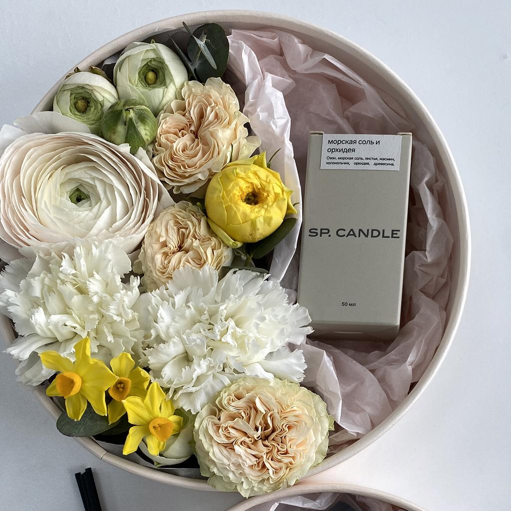 Цветочная коробочка с аромадиффузором