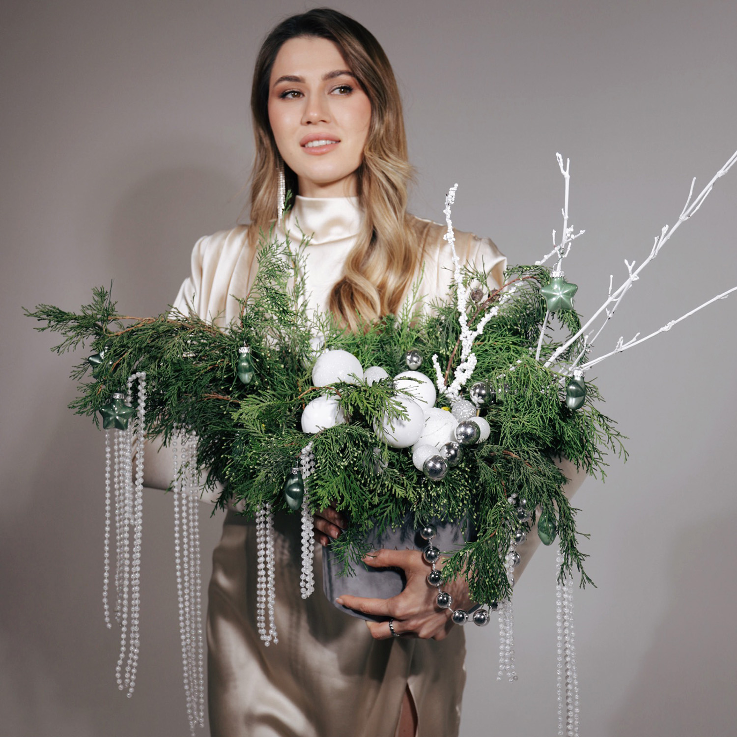 Большая композиция "Серебро"