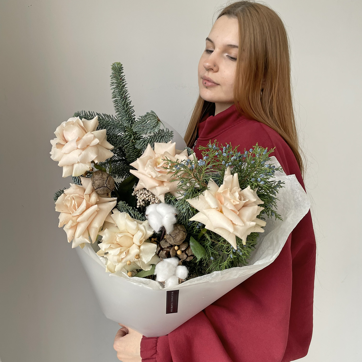 Букет "Зимний иней"