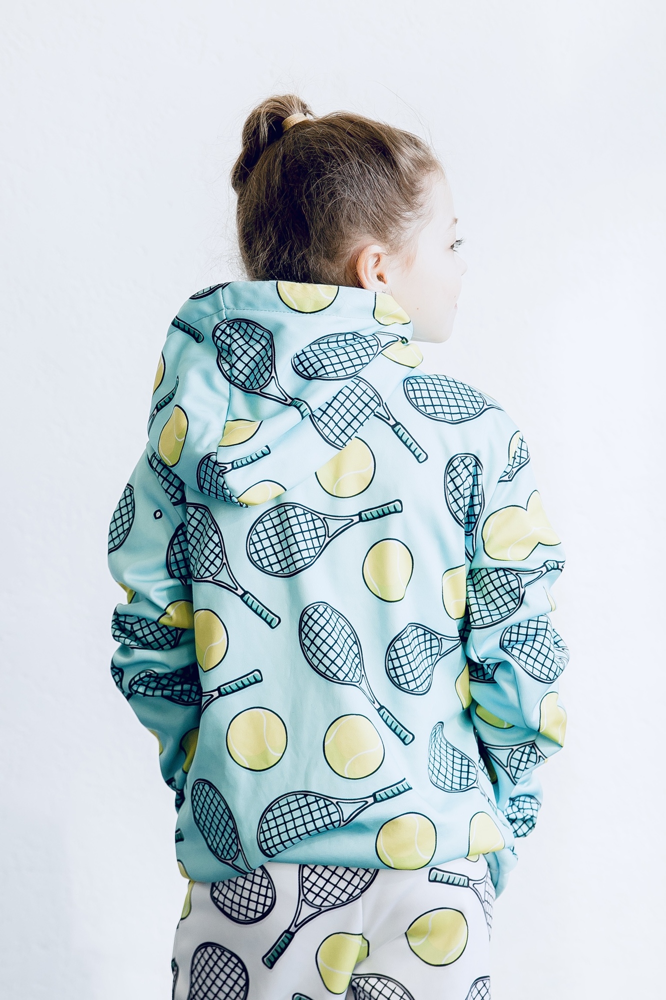 Толстовка без молнии голубая