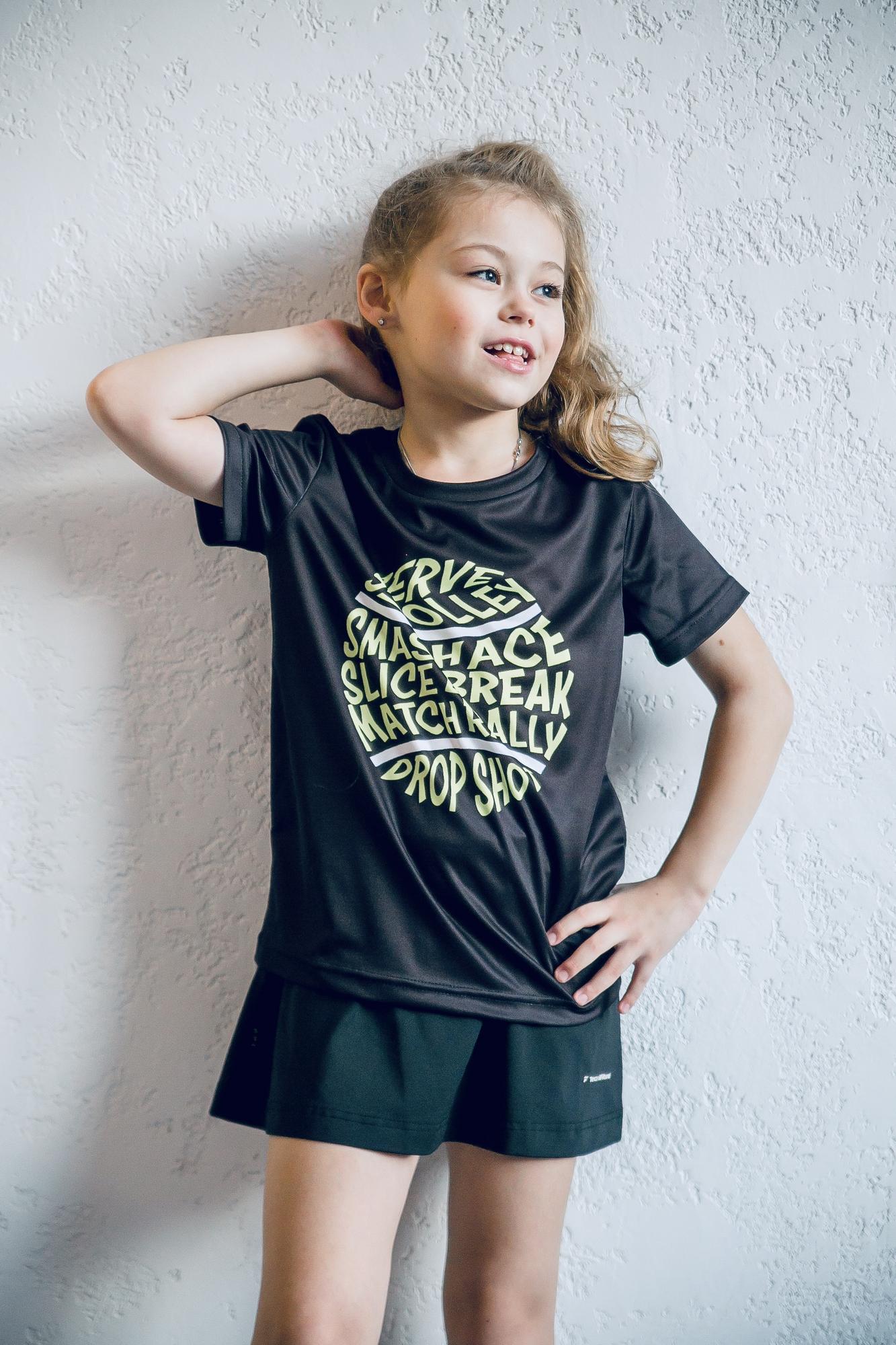 Футболка «drop shot” черная