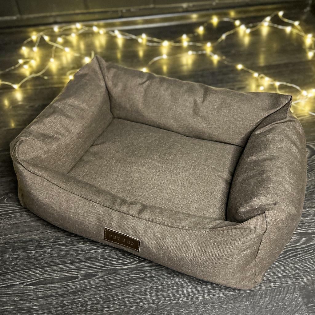 Лежанка темно-коричневая