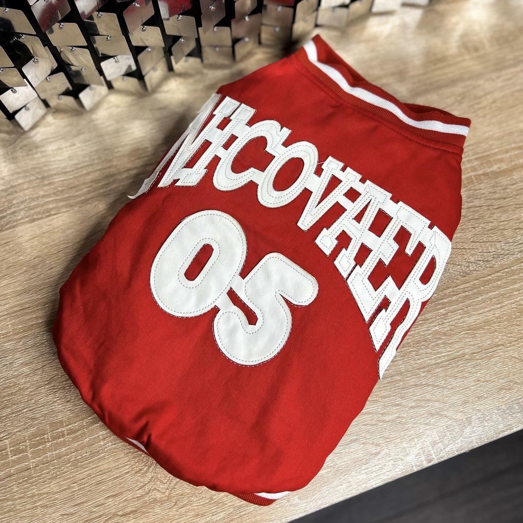 Бомбер красный