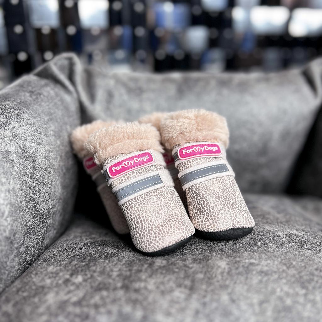 Ботинки кремовые