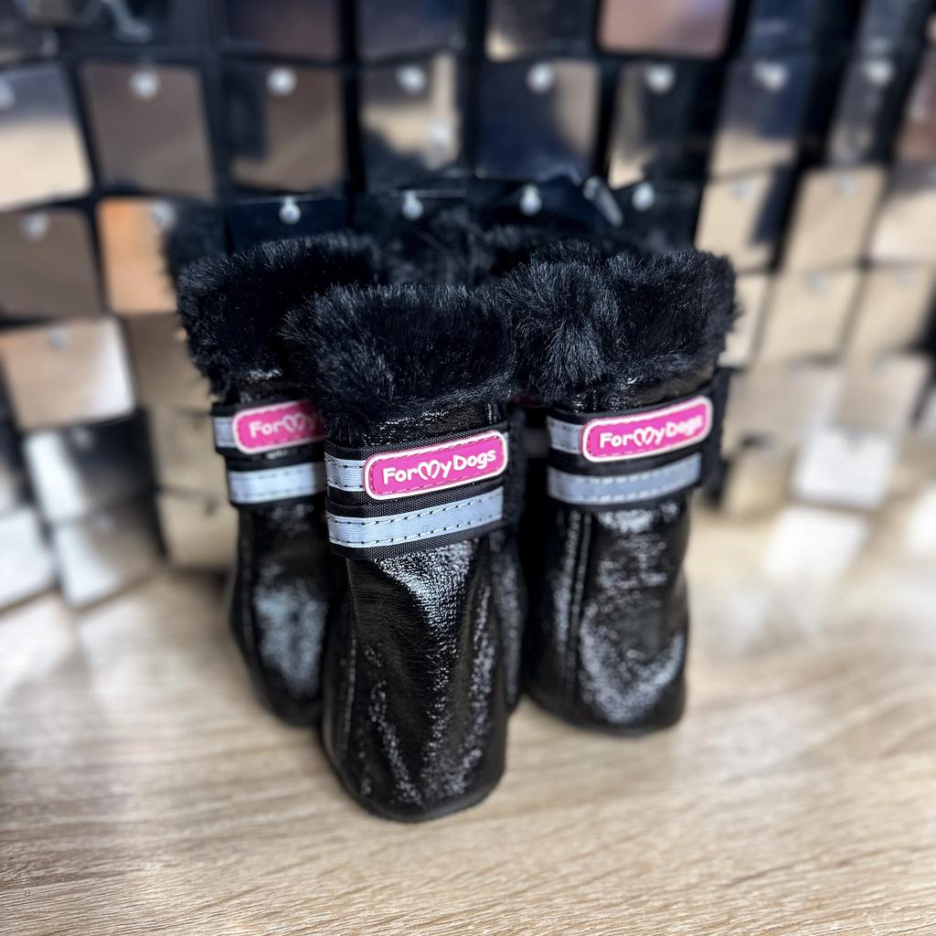 Ботинки черные лакированные