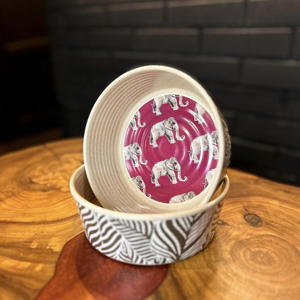 Миска бежево-коричневая Сафари Слон