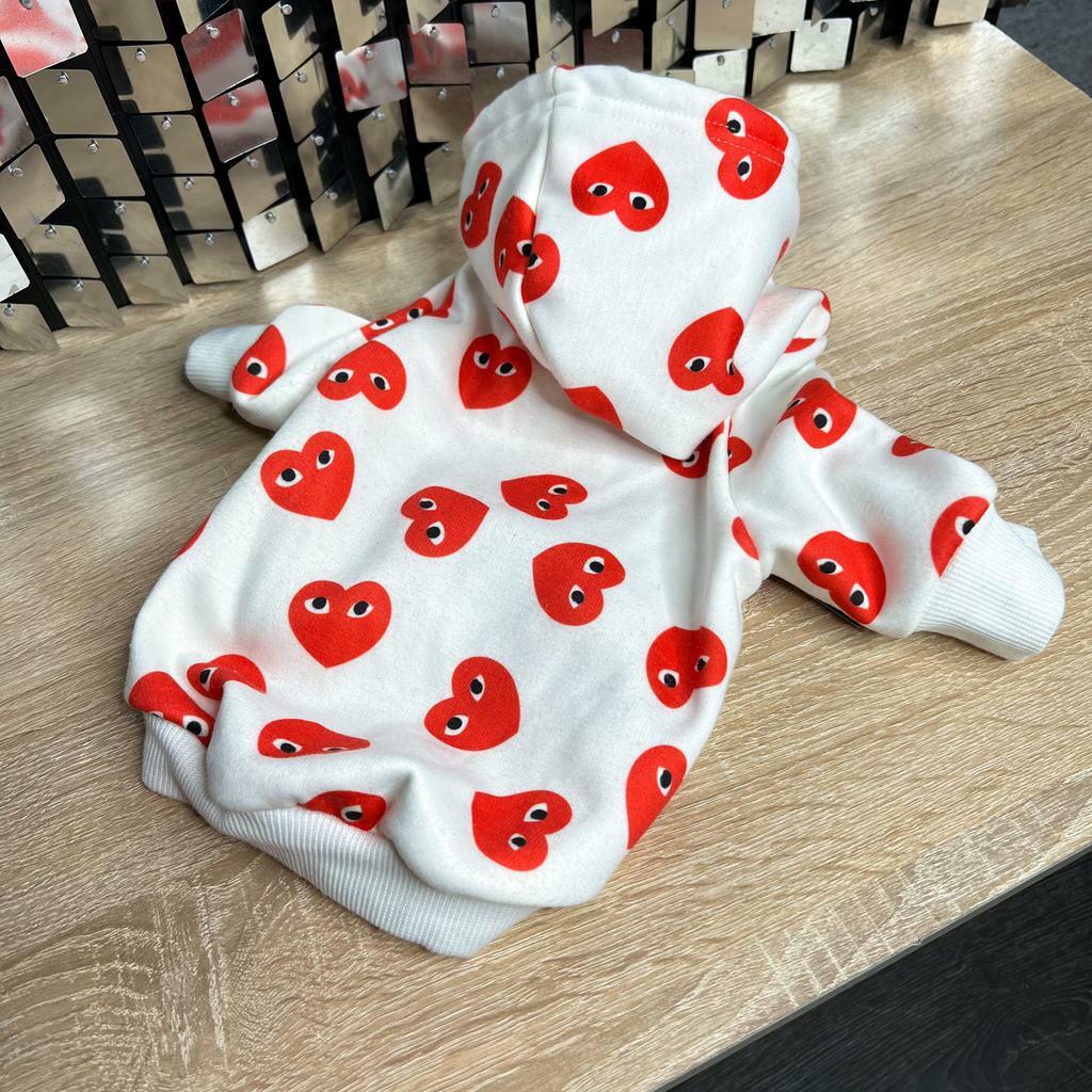 Худи MOSCHINO с сердечками