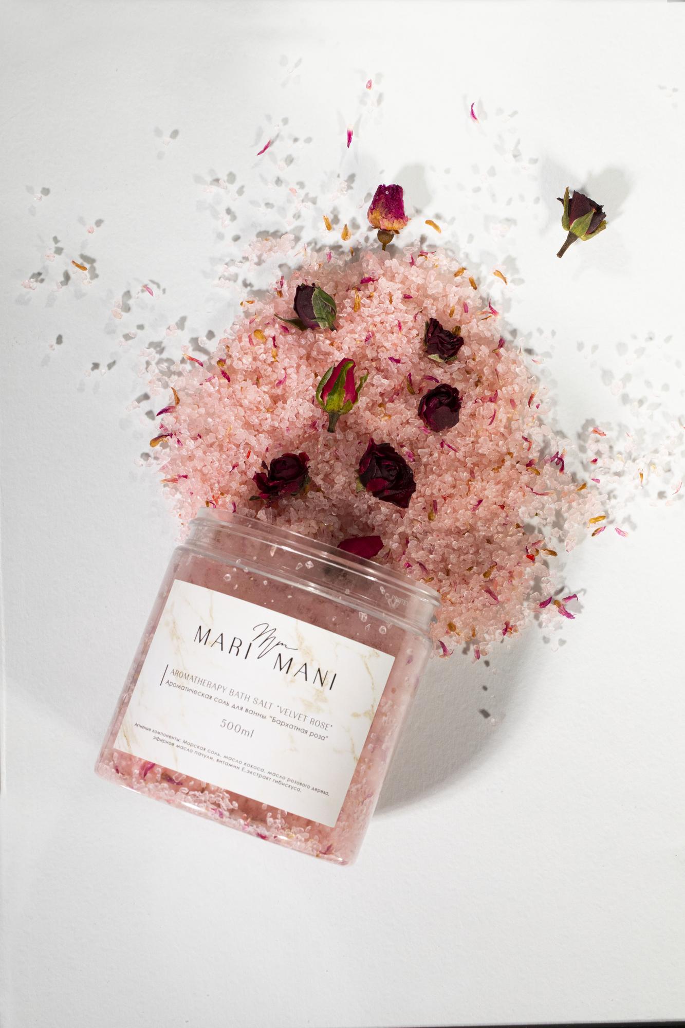 Ароматическая соль для ванны "Бархатная роза"