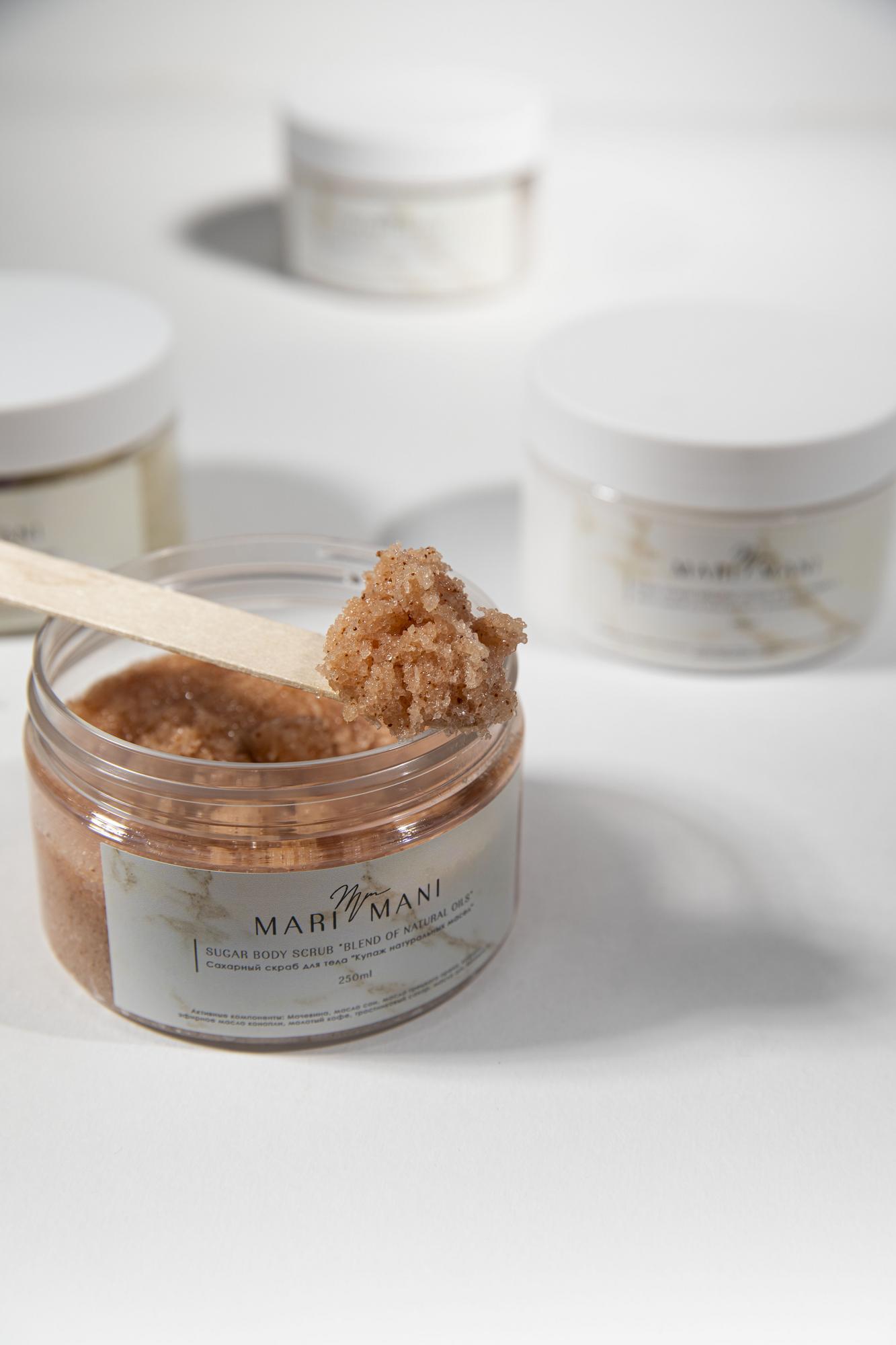 Сахарный скраб для тела "Купаж натуральных масел"