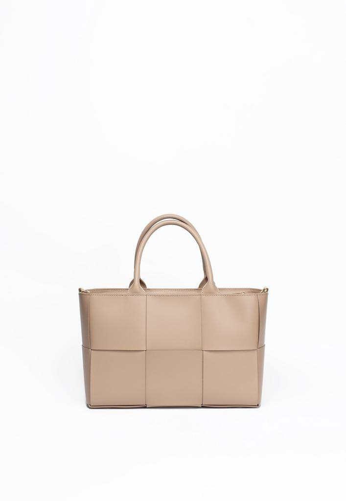 Плетеная модель под формат А4 в бежевом  цвете