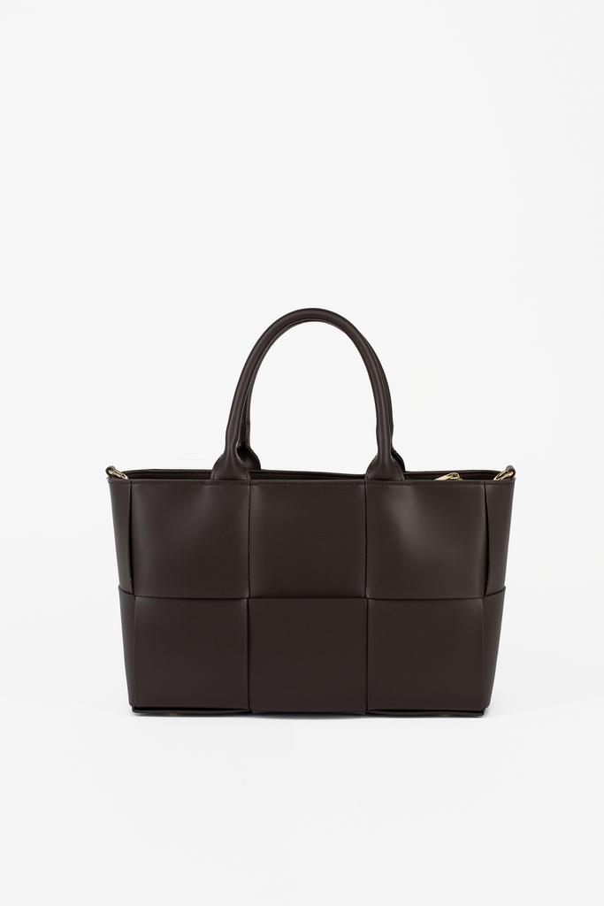 Плетеная модель под формат А4 в цвете горький шоколад