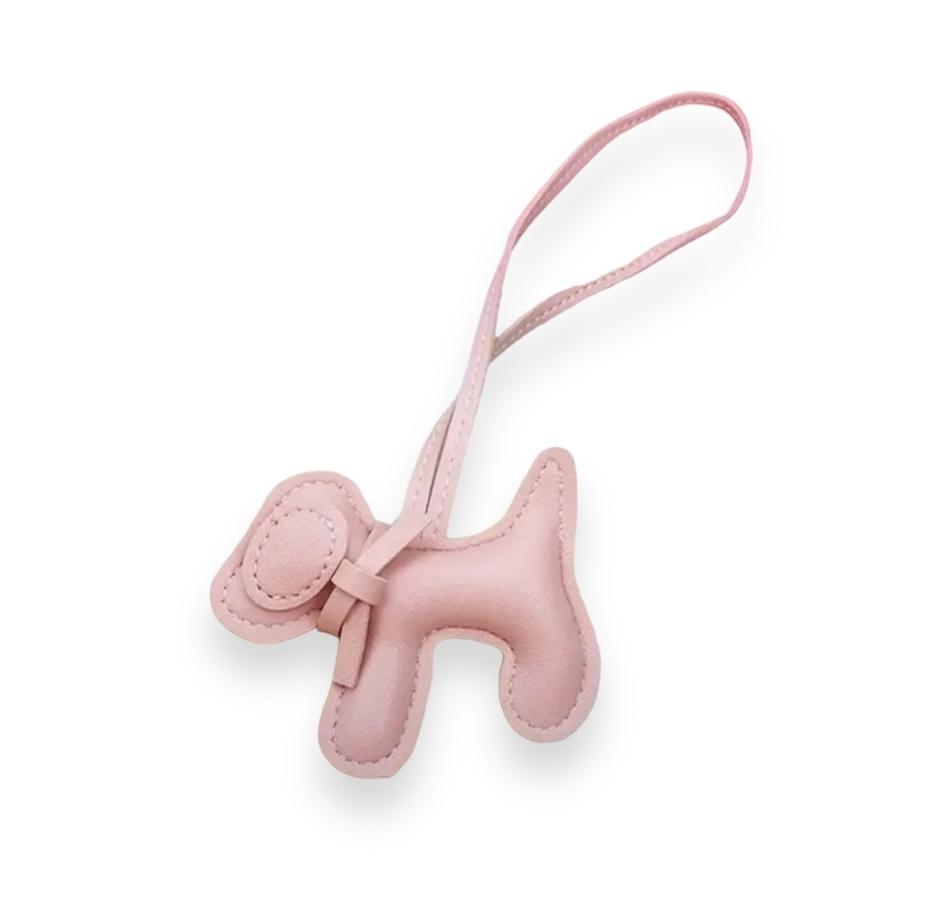 Брелок: собачка розовая