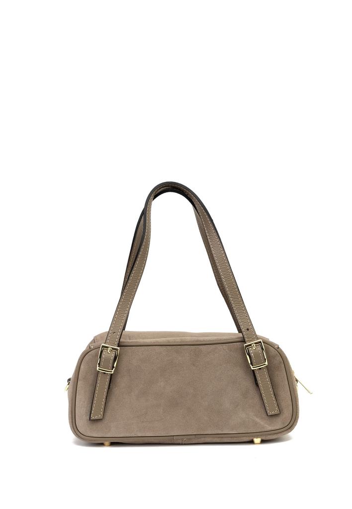 Замшевая сумка  "Вена" в цвете тауп