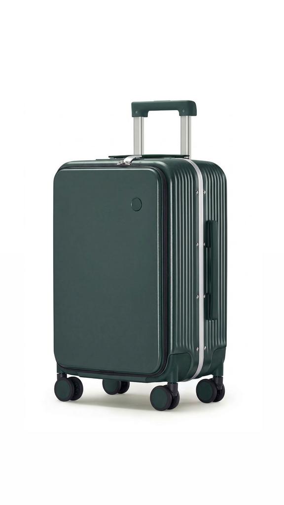 Чемодан в цвете изумруд