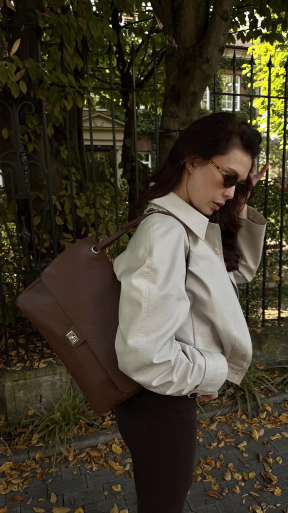 Сумка "Доминикана" в цвете орех, размер L
