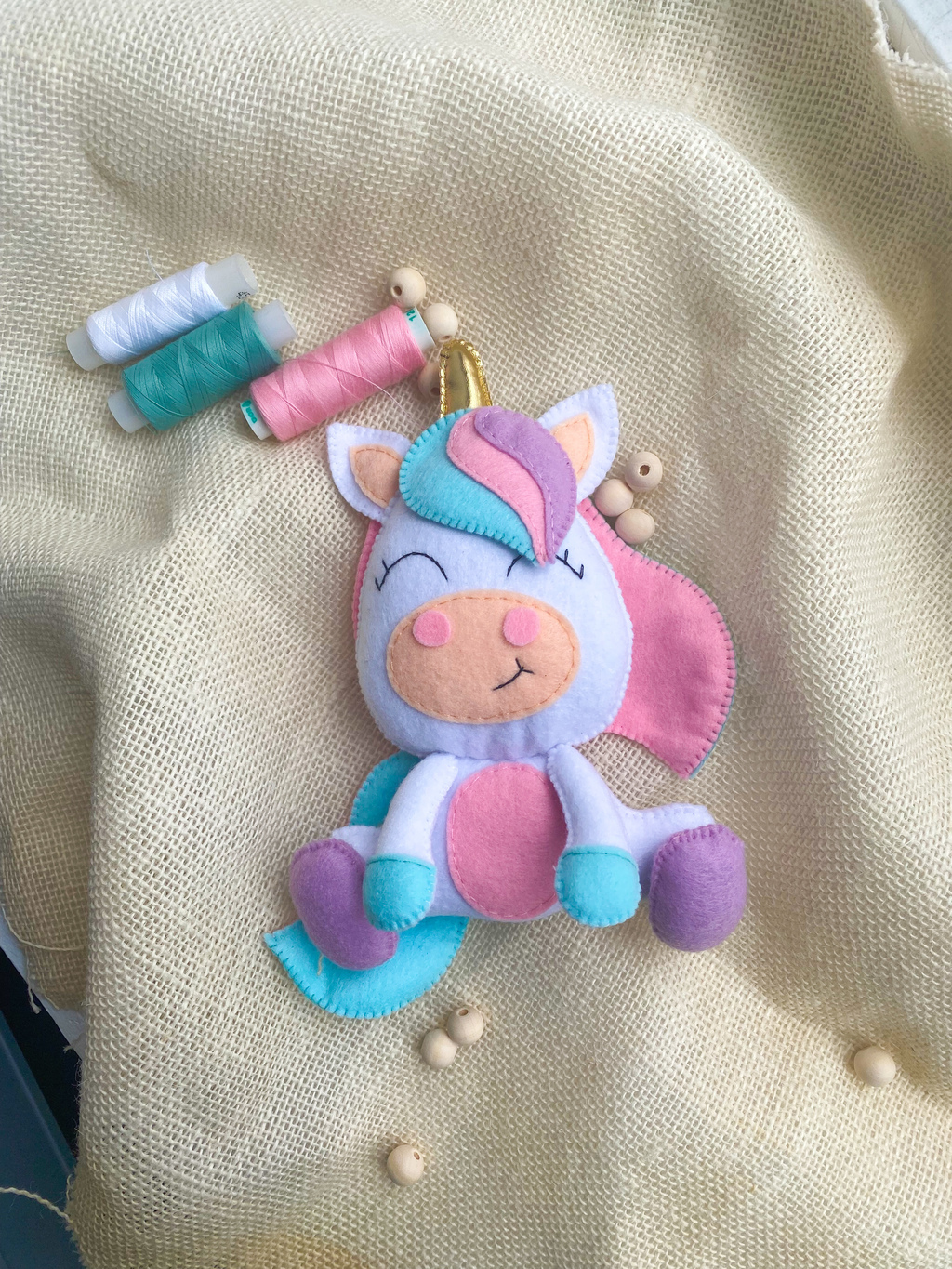 Выкройка PDF + Фото Мастер-класс + ВИДЕО «Единорог»