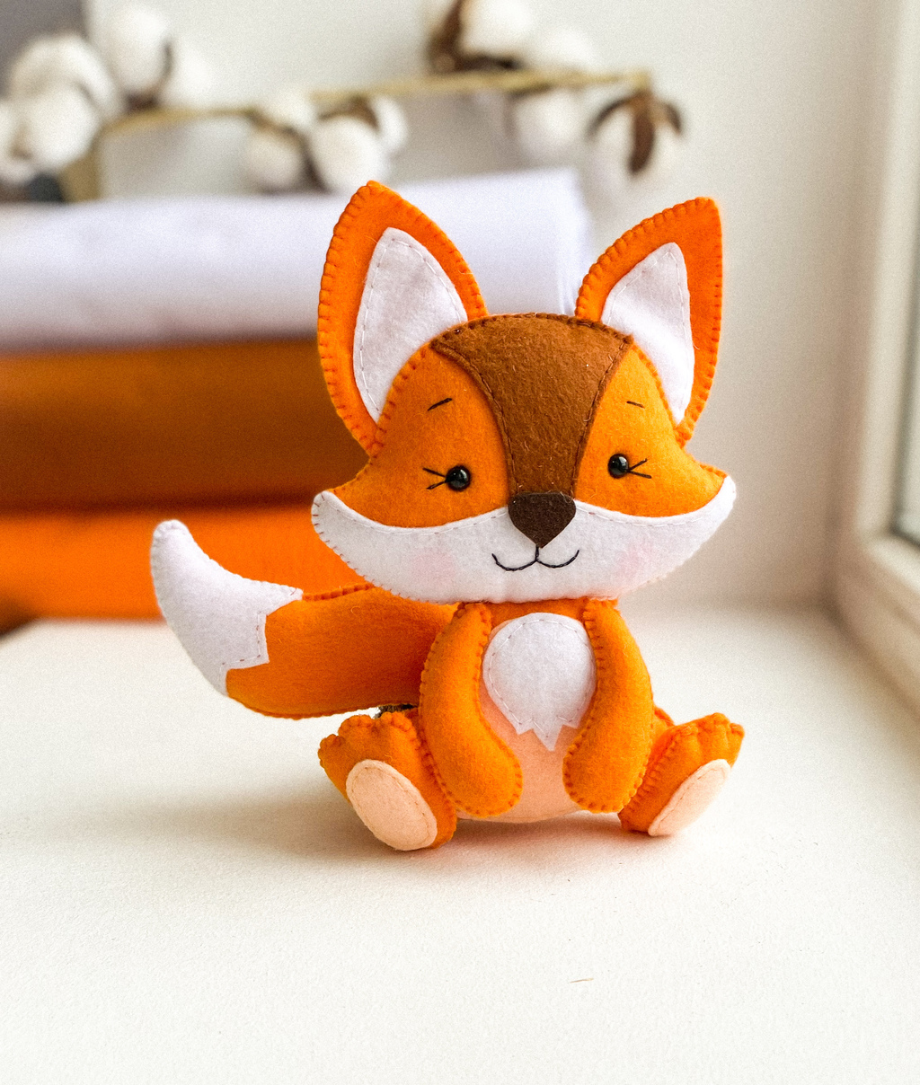 Выкройка PDF + Фото Мастер-класс + ВИДЕО «Лиса»