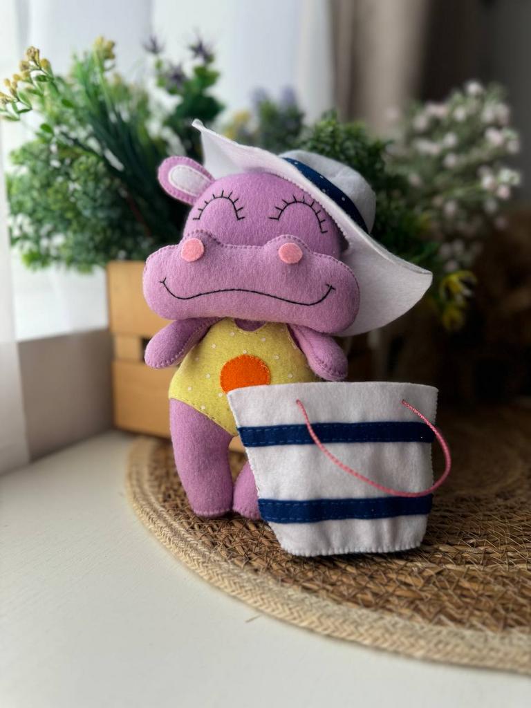 Бегемотик ВЫКРОЙКА  (БЕЗ МК)