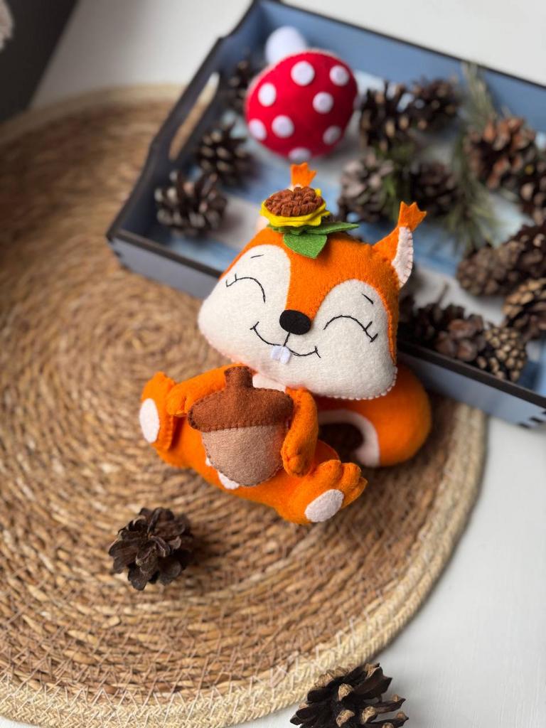 Выкройка PDF + ФОТО и ВИДЕО Мастер-класс  «Белочка»