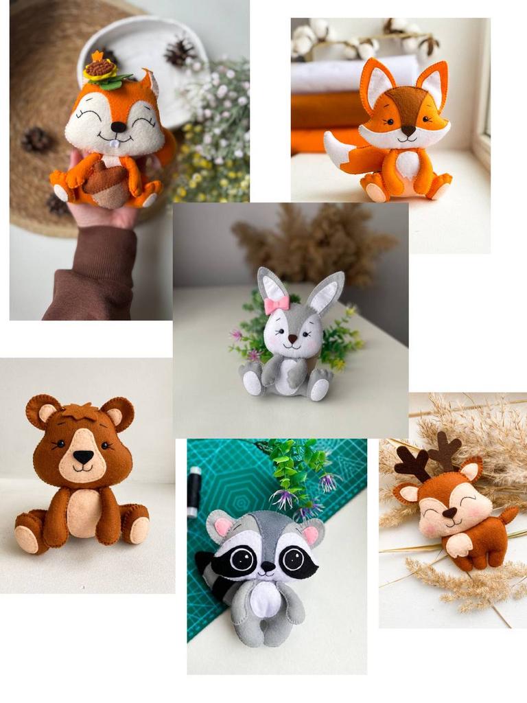 Осенний сет ЗВЕРЯТА