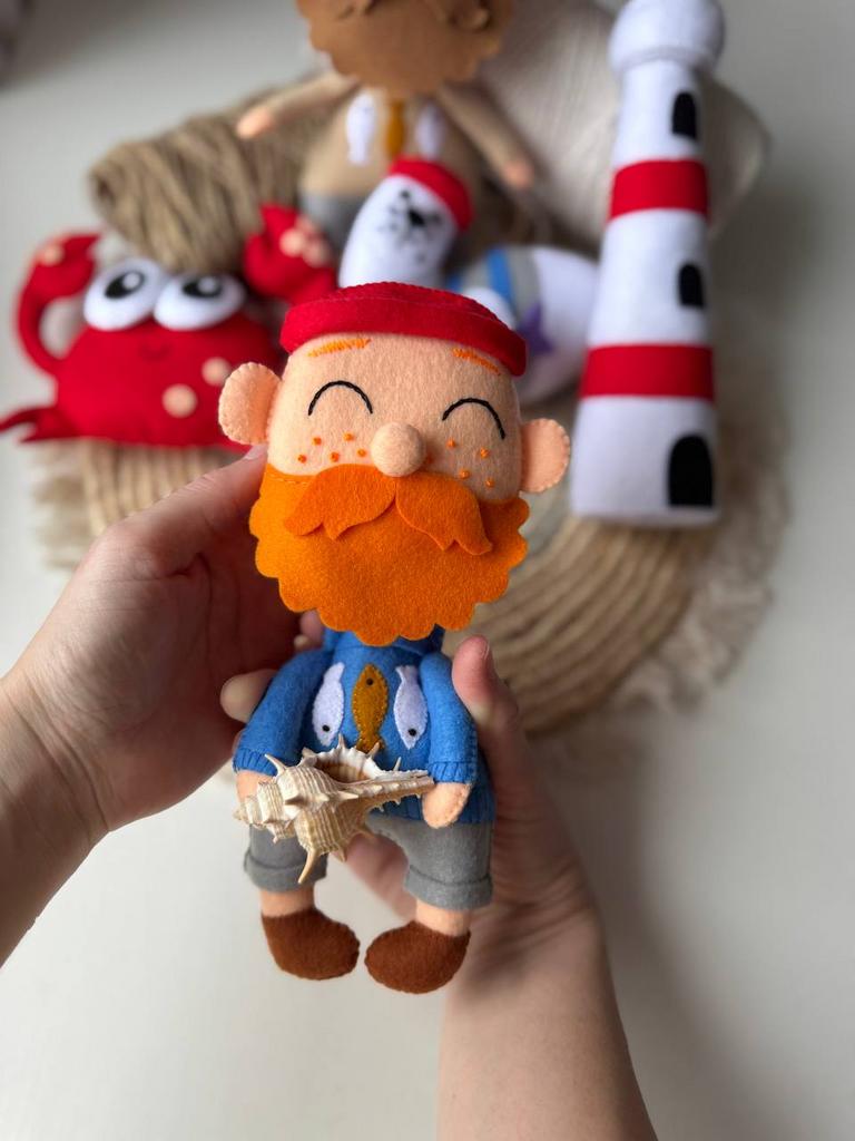 Выкройка PDF + ФОТО и ВИДЕО Мастер-класс  «Моряк»