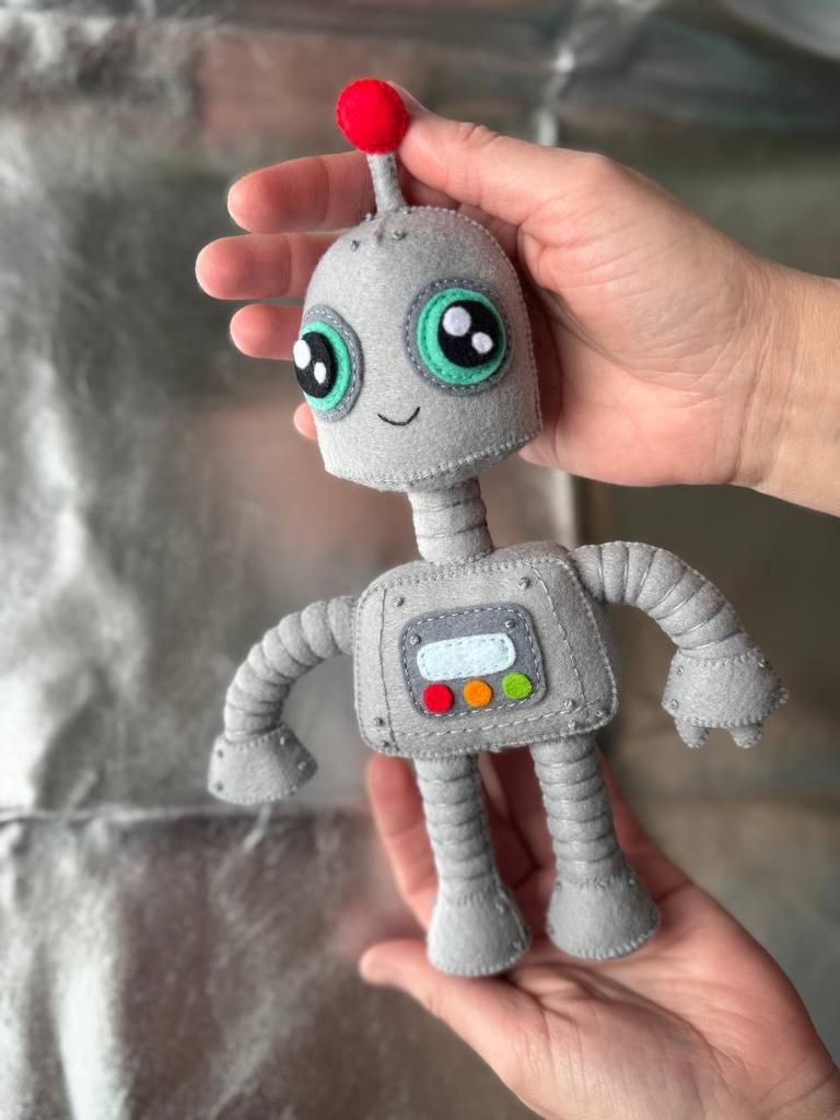 ВЫКРОЙКА + ОПИСАНИЕ пошива "Робот с пружинами"