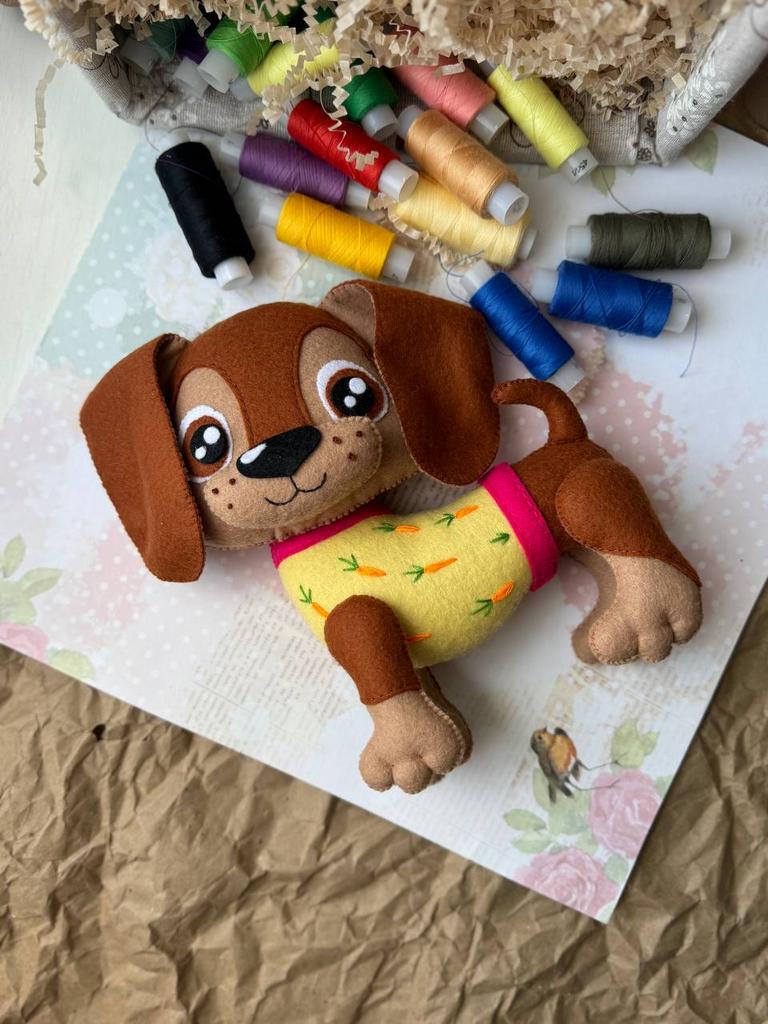 Мастер-класс  «Собачка в свитере» ФОТО и ВИДЕО +  Выкройка PDF