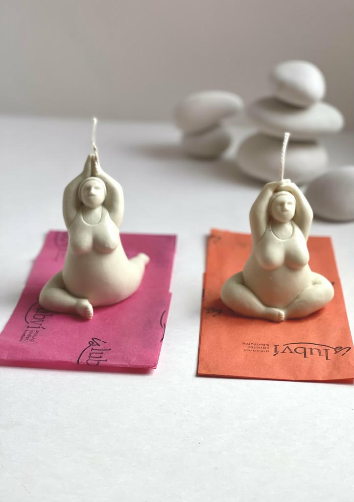 Формовые свечи "Йогини" Клара и Роза