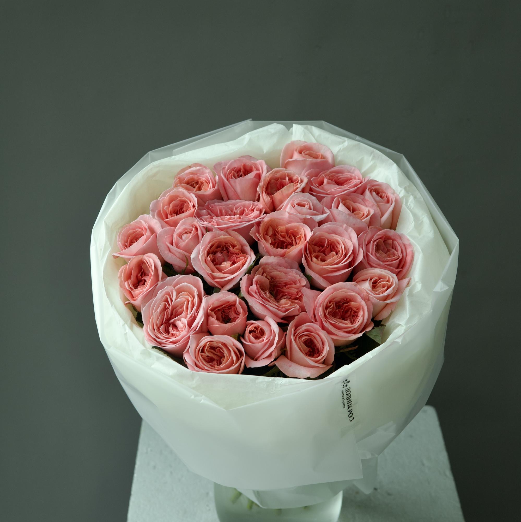 БУКЕТ ИЗ 25 РОЗ СОРТА "ЛОНДОН АЙ"