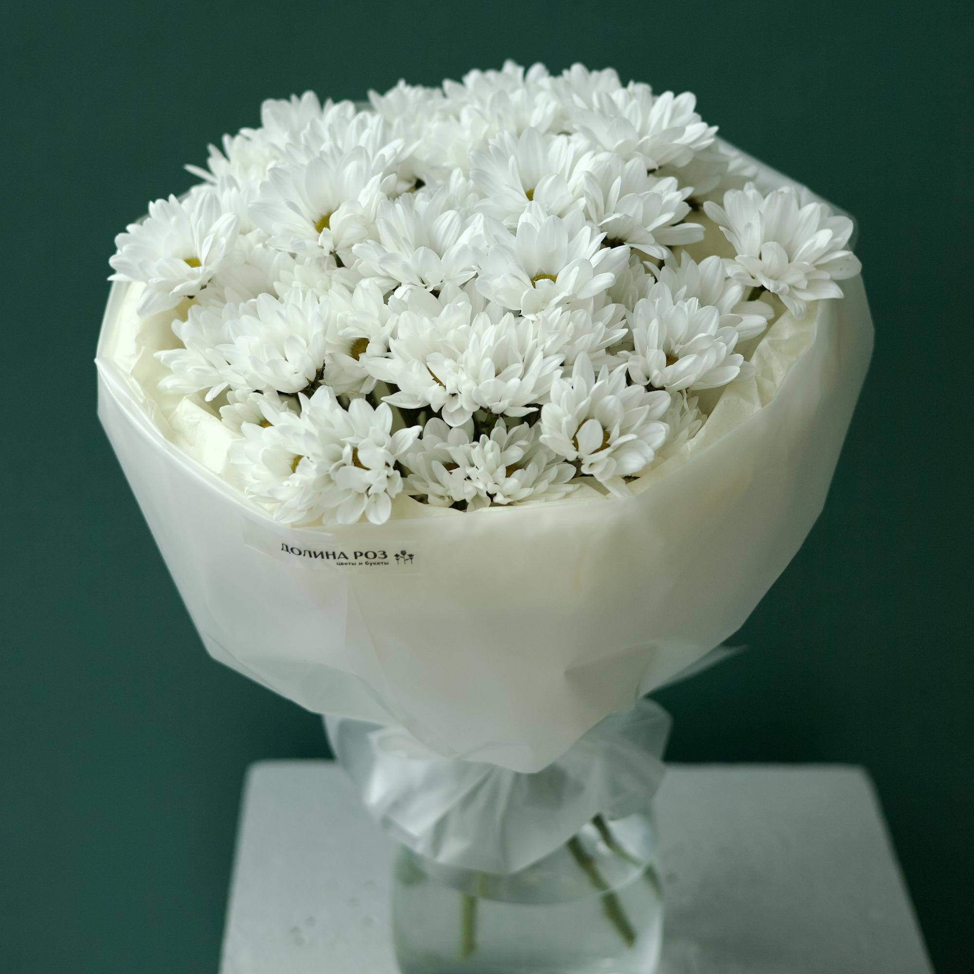 МОНО - БУКЕТ ИЗ КУСТОВЫХ ХРИЗАНТЕМ