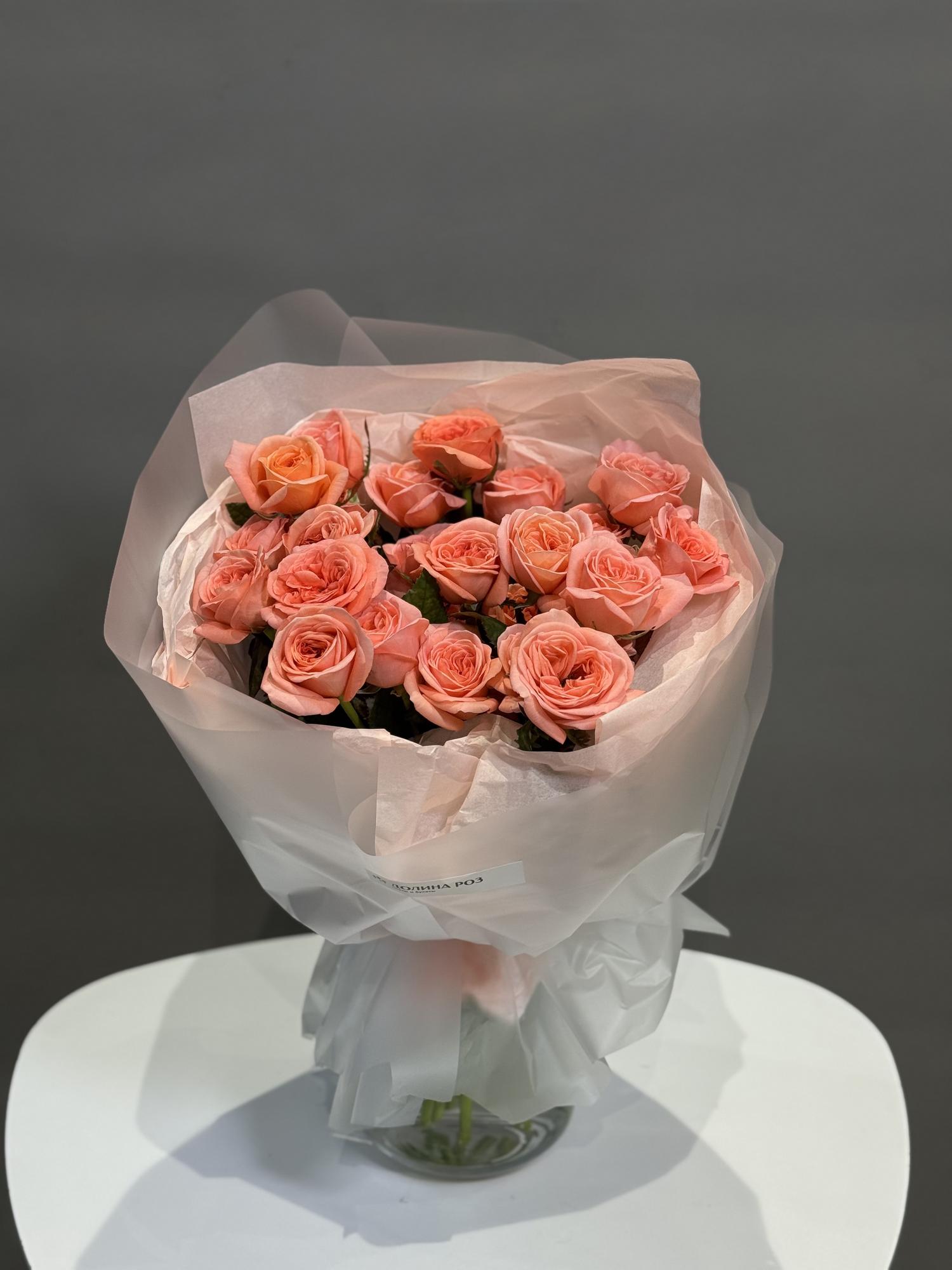 МОНО-БУКЕТ ИЗ РОЗ СОРТА "ЛОНДОН АЙ"