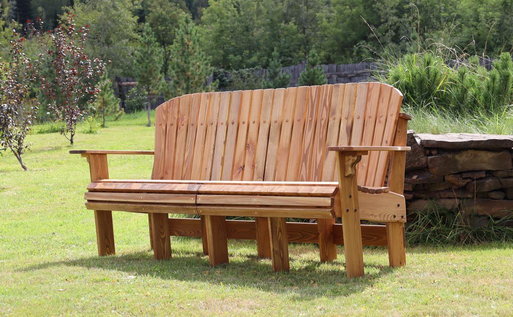 Лавка Адирондак из лиственницы