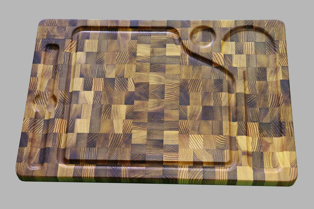 Поднос для сервировки стола из массива термолиственницы