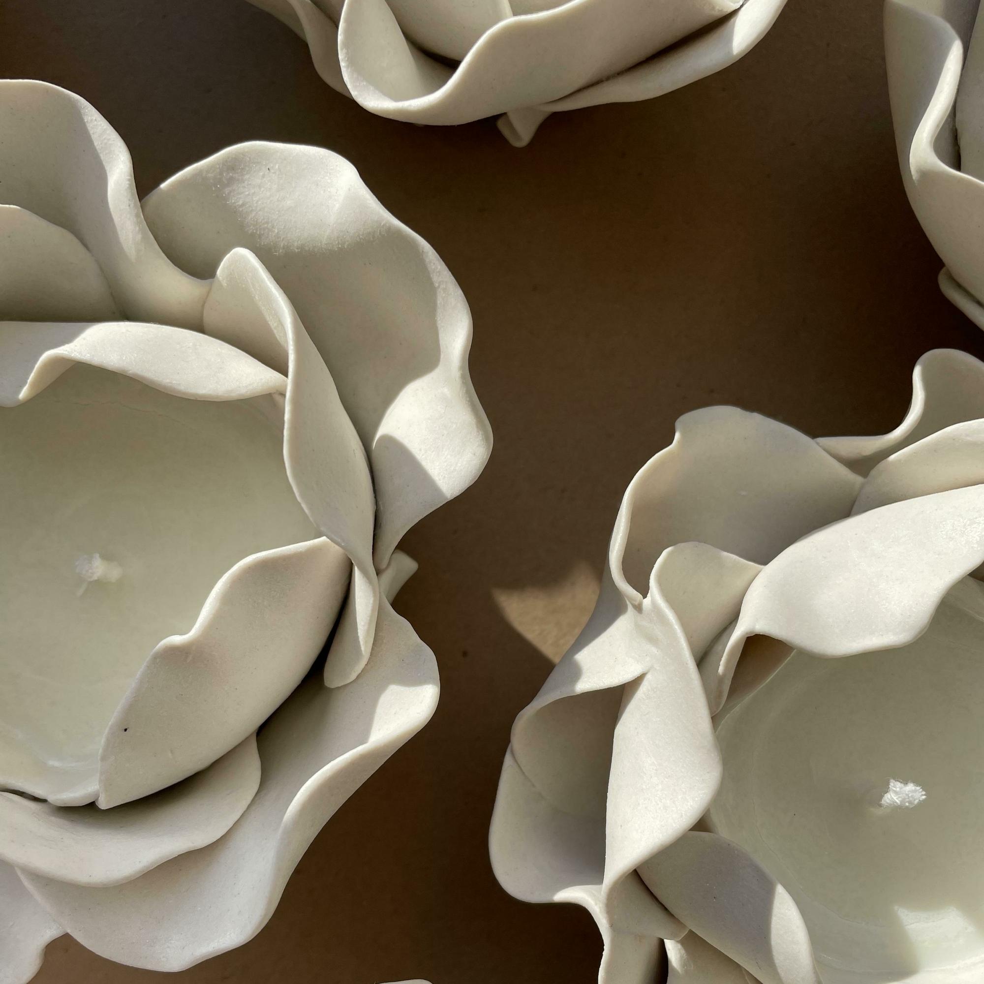 Свеча "Фарфоровая роза" 100 мл