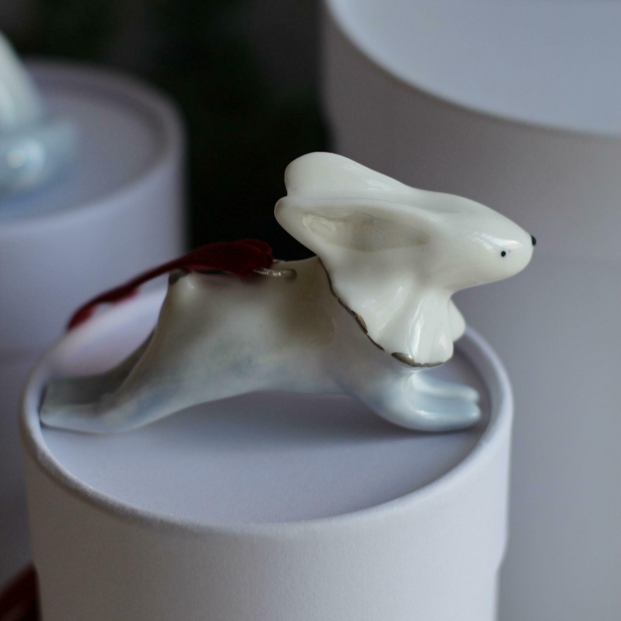 Ёлочная игрушка Зайка