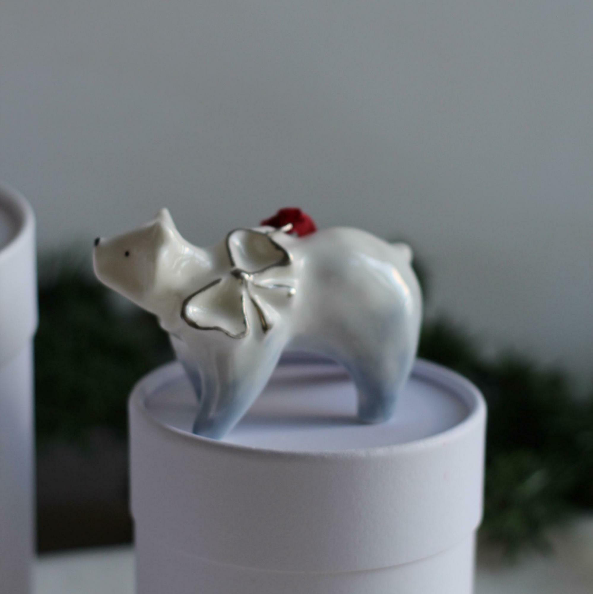 Ёлочная игрушка Мишка