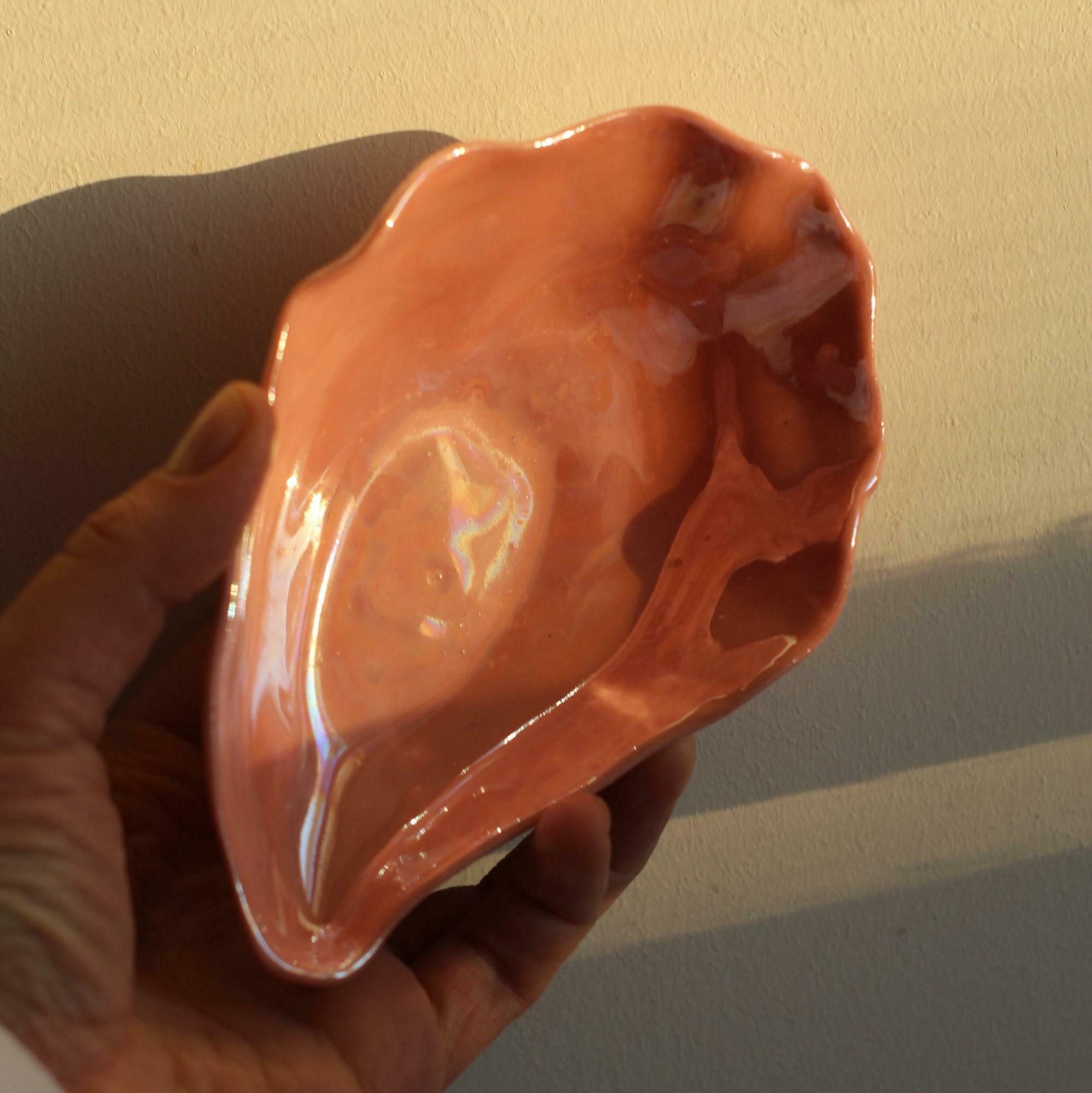 Пиала УСТРИЦА в оттенке: пыльная роза