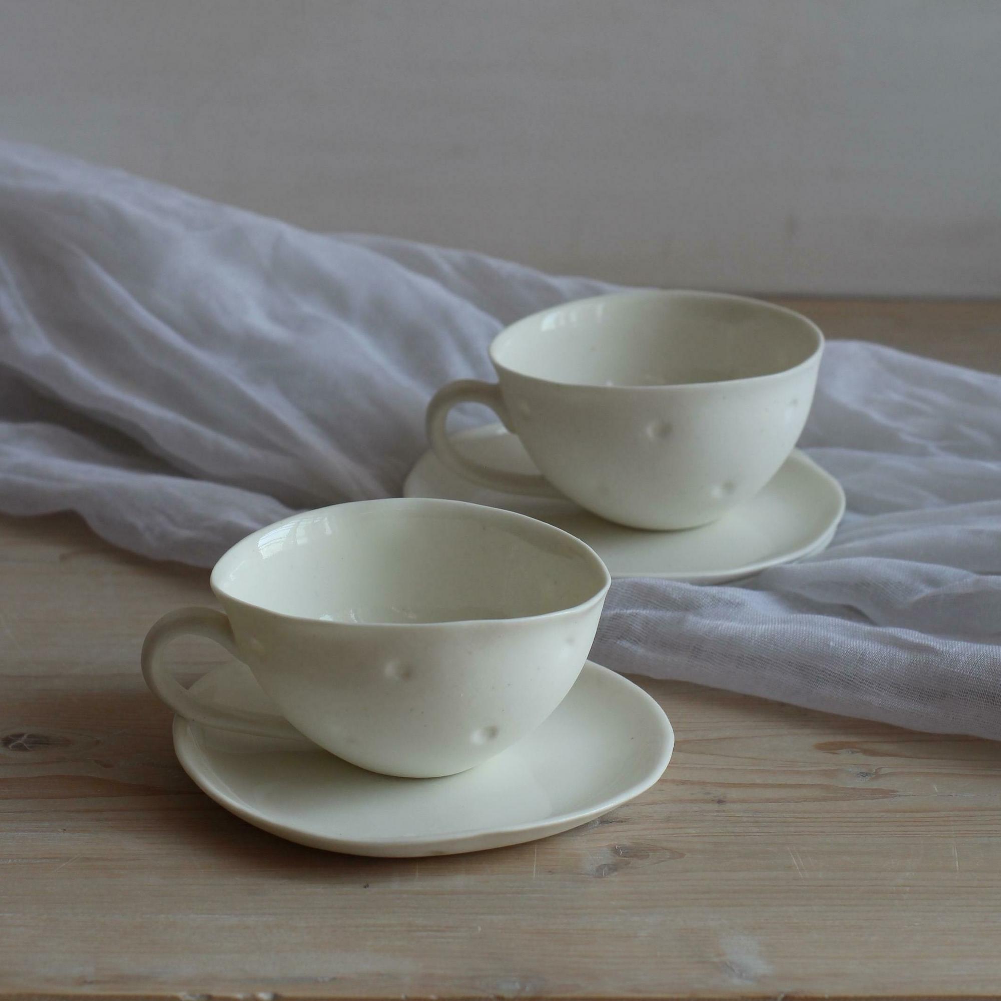 Чайная пара в горошек