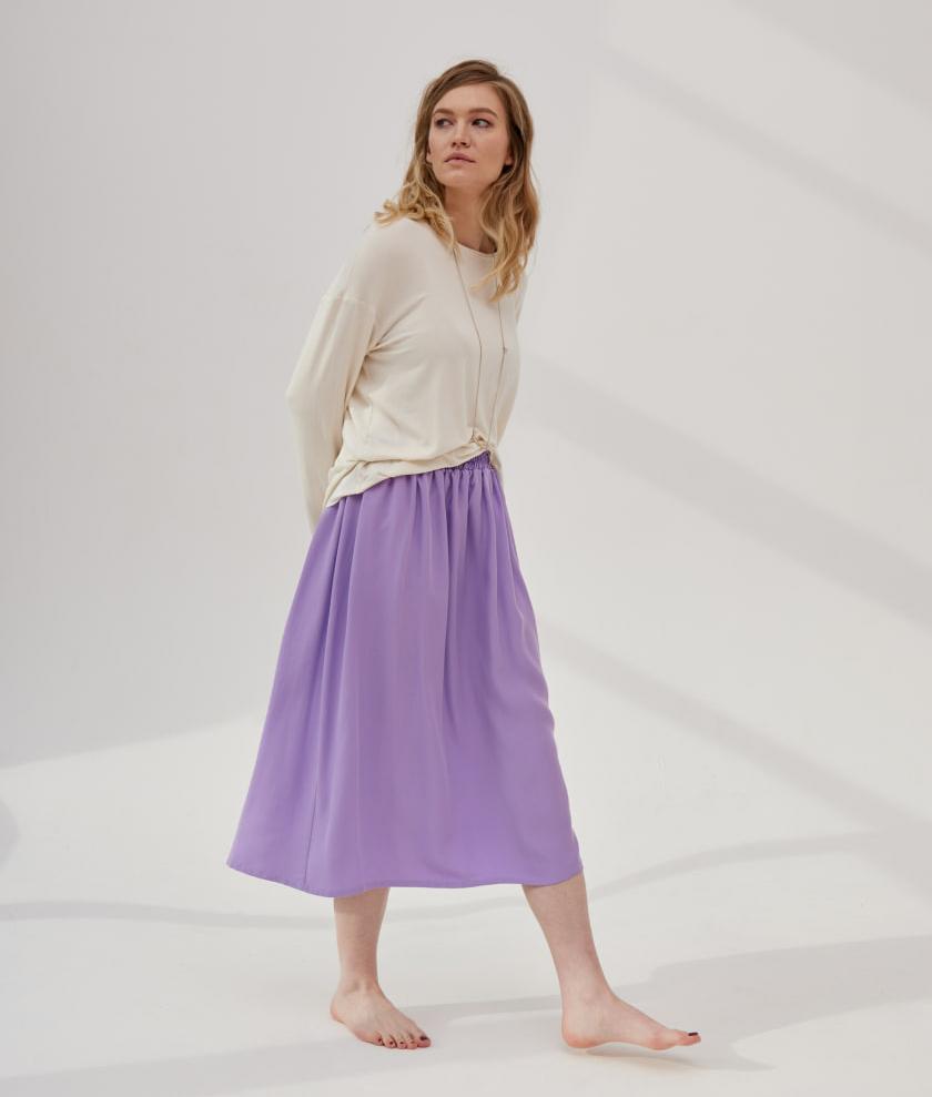Lavender tencel skirt PRE.ORDER