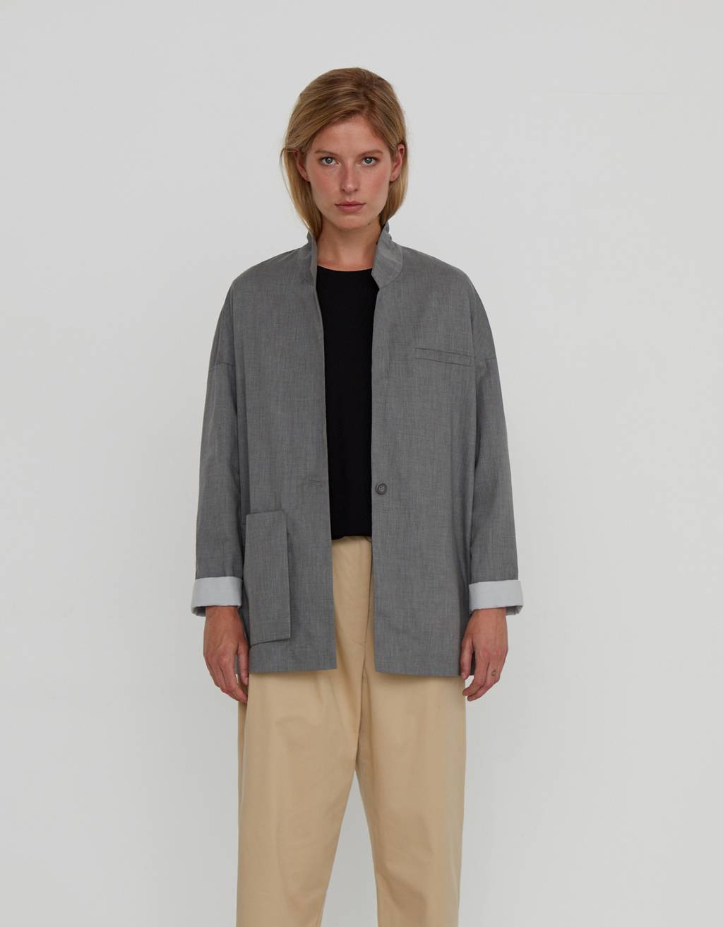 Grey cotton jacket