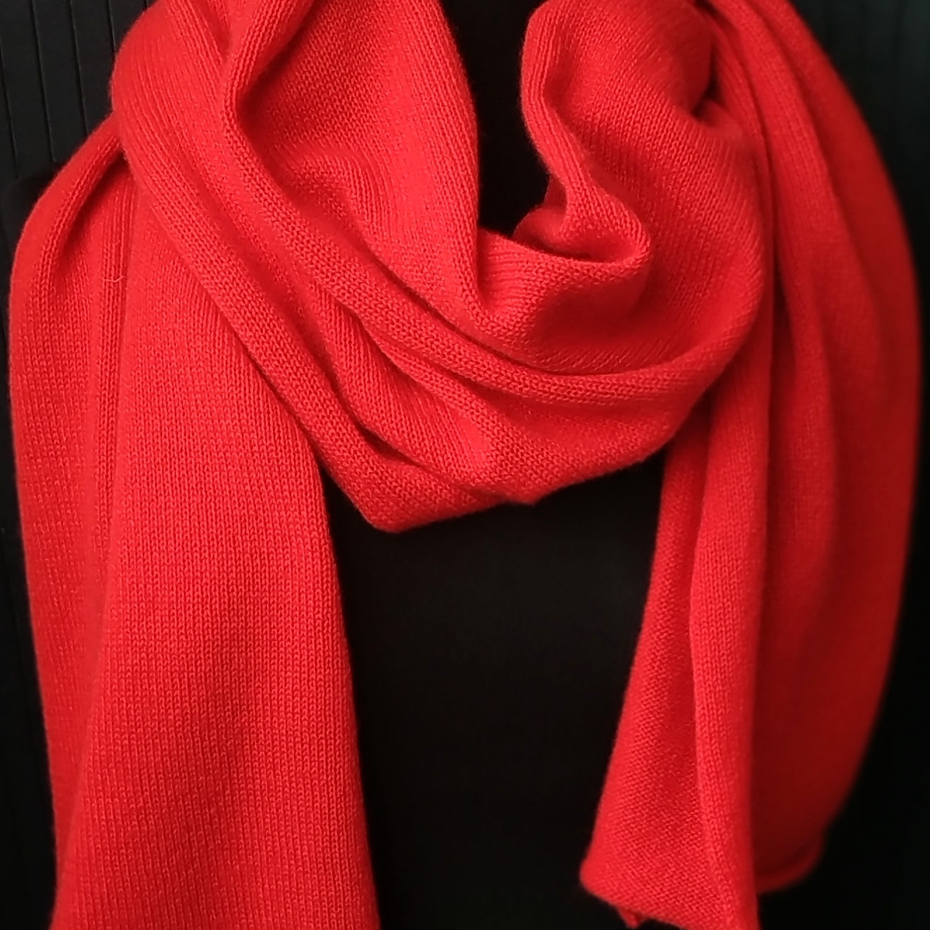Шарф из 100% кашемира Красный