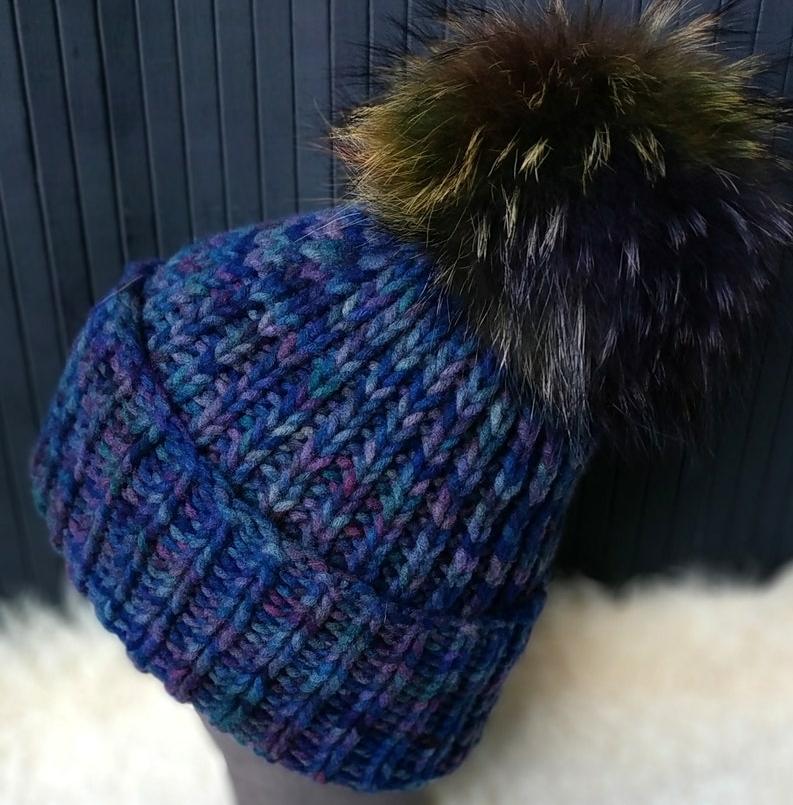 Шапка женская из кашемира и шерсти