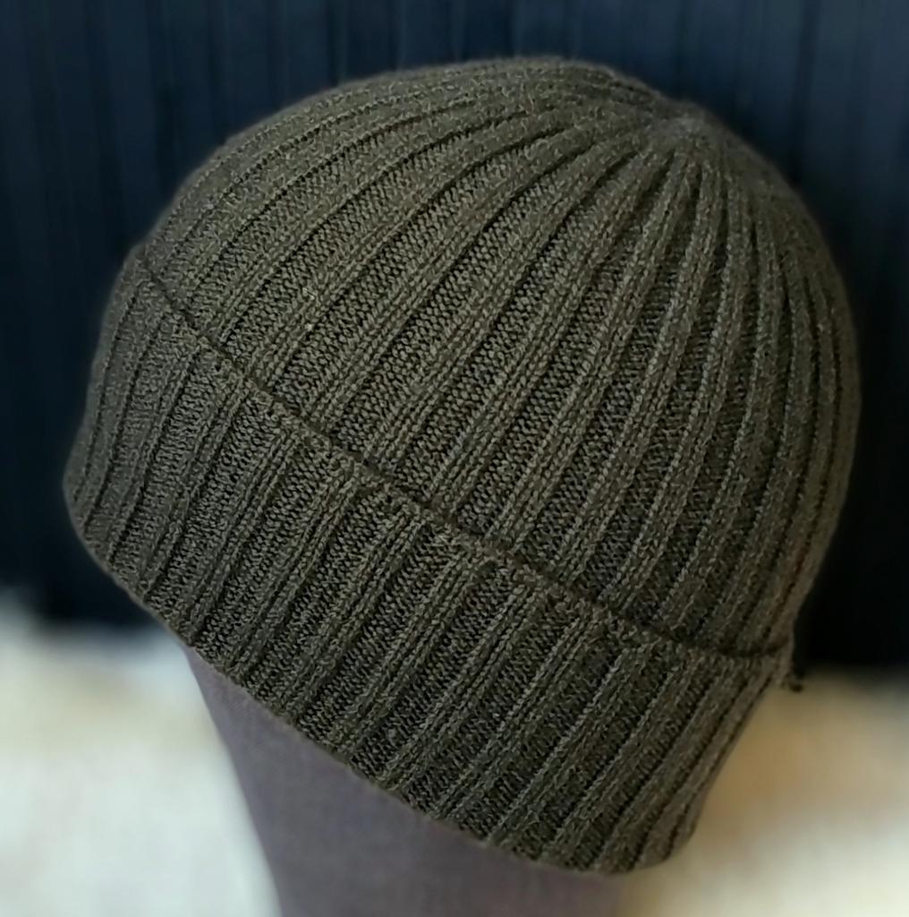 Шапка мужская из кашемира Хаки