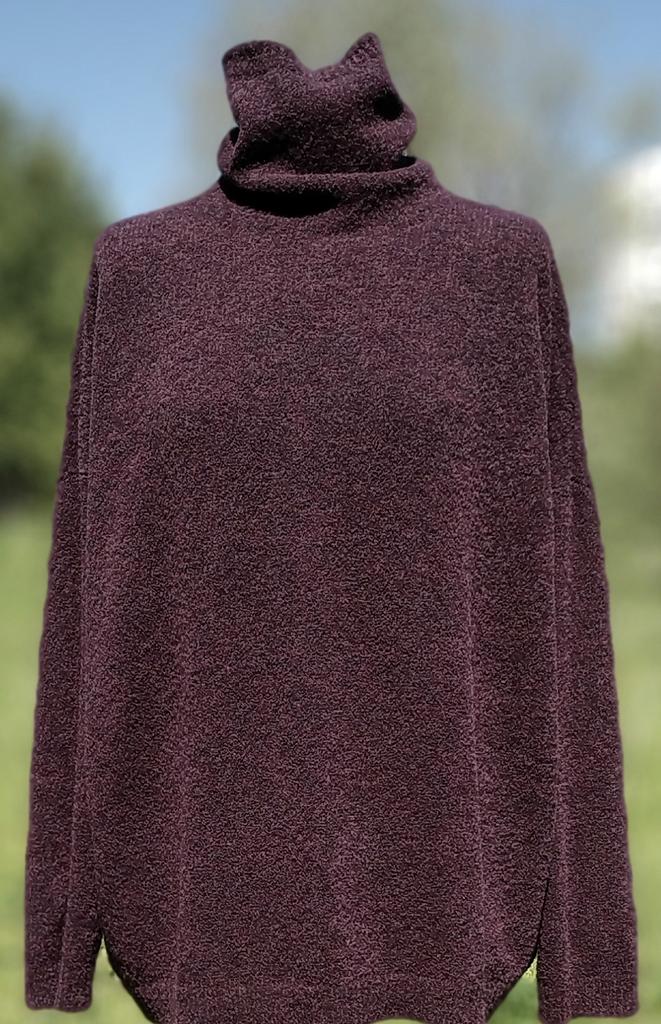 Свитер женский из шерсти Бордовый