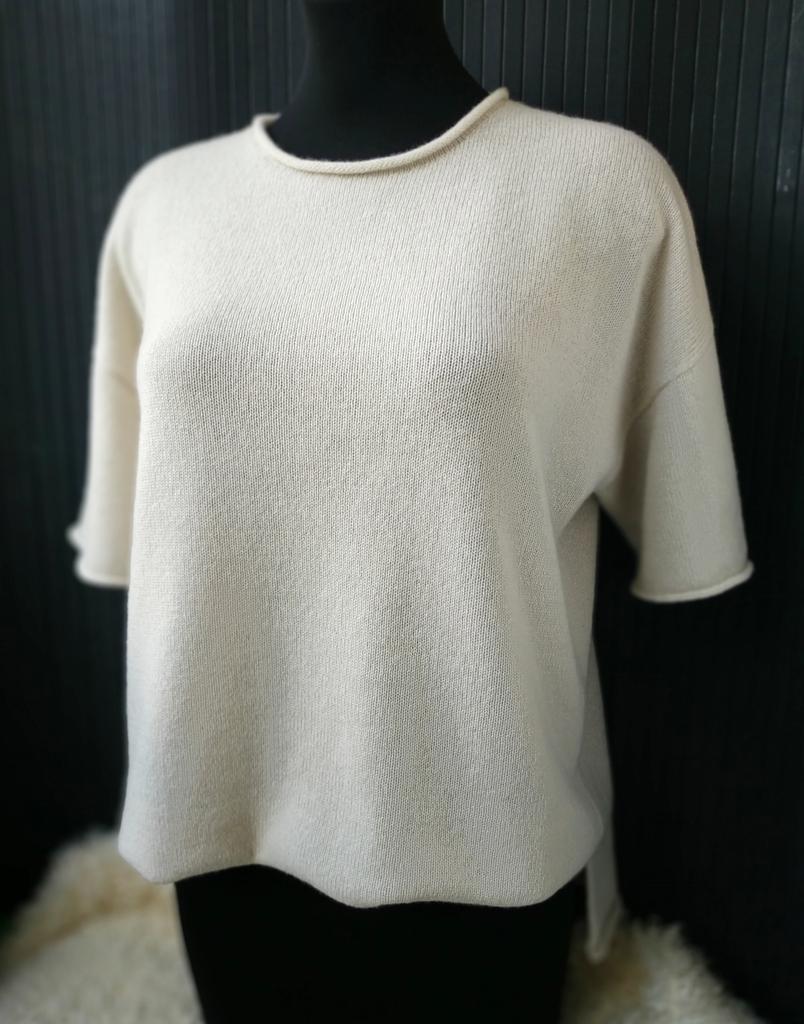 Футболка из кашемира Экрю