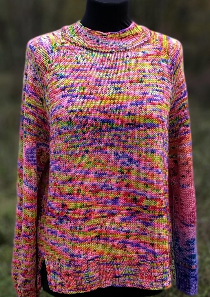 Джемпер женский из мериноса ручного окрашивания